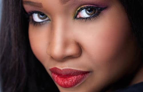 photo of close up face of african american woman